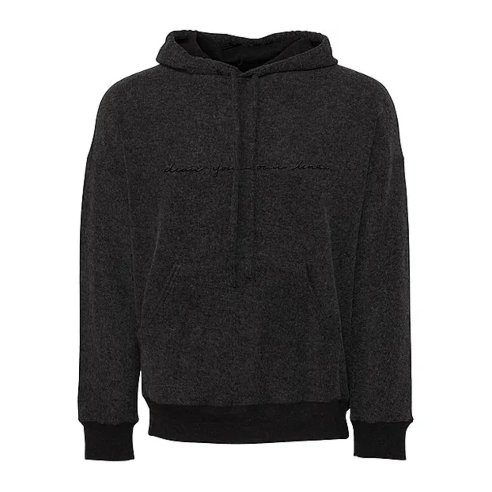 Jetty Womens Scrawl Hoodie XS Charcoal "Draw Your Own Line"
